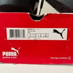Puma Box Color Puma | Shoes | Puma Red And Black Shoe Box | Poshmark